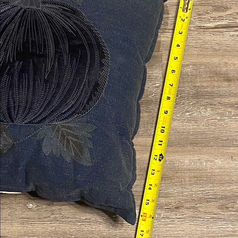 EUC HEARTH & HAND Denim Fall Velvety Pumpkin VTG Wash Decorative Pillow - Picture 6 of 7